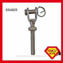 Horizontal Lifeline System Component Stainless Steel Threaded Jaw Terminal